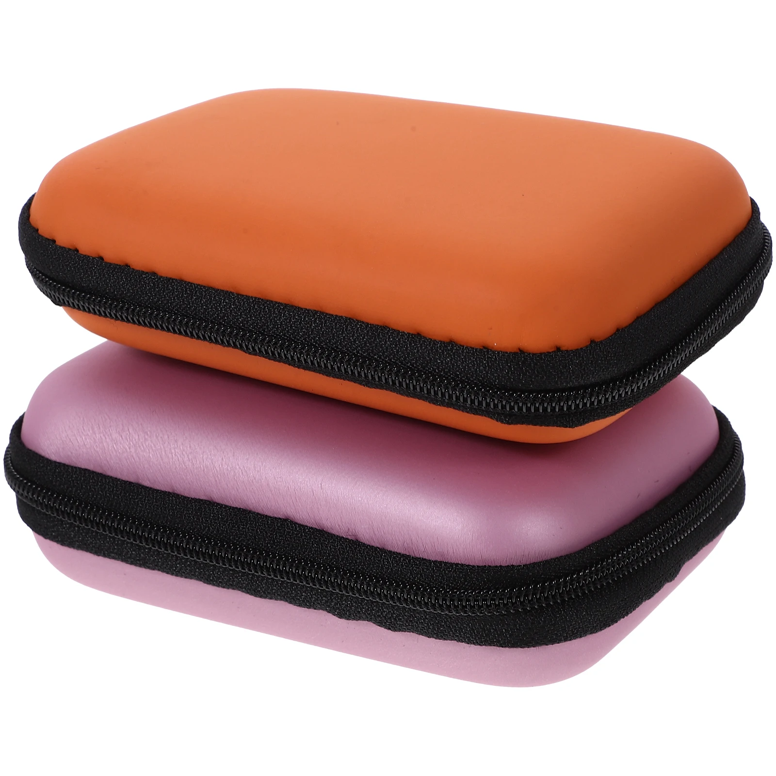 

2Pcs Portable Organizer Case Storage Box for Electronics Travel Accessories Black Blue Cable Organiser Bag Household