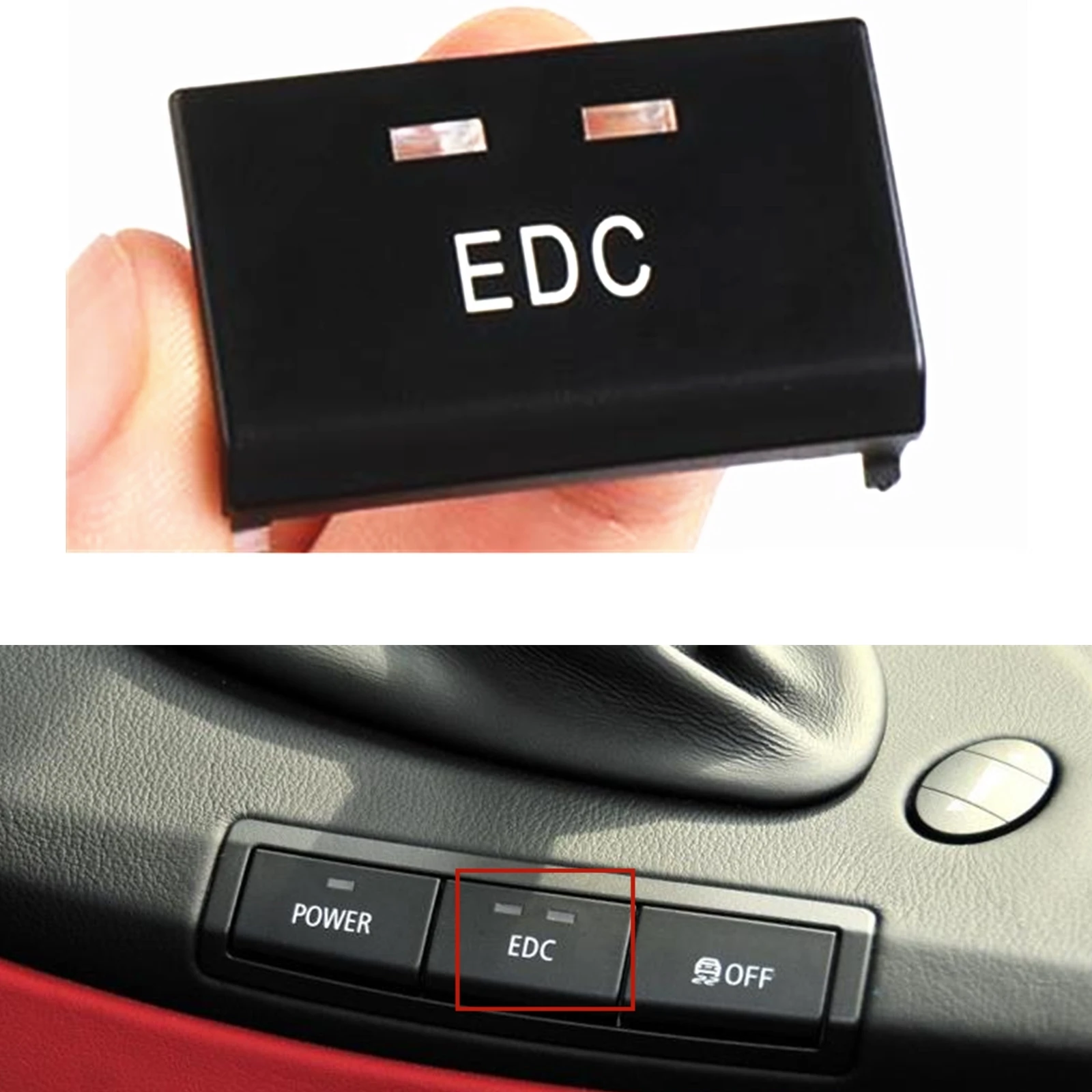 

For BMW 3 Series E90 E92 E93 M3 2008-2013 Car Black Center Console Mode OFF EDC Power Switch Button Cover Keyswitch Key Knob Cap