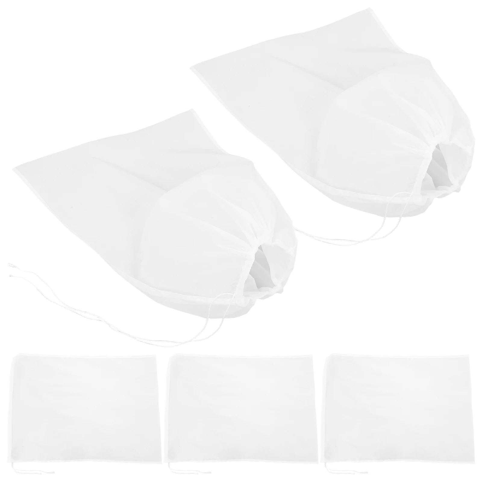 

5 PCS Filter Bag Cheese Cloth Strainer Vegetable Almond Milk Nylon Fine Mesh Juice Cold Brew Filtering