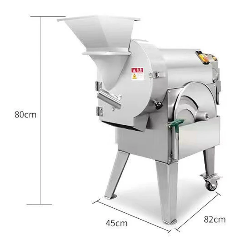 Vegetable Slicer Commercial Electric Vegetable Cutter Food Processor Potato Chips Carrot Melon Dicing Cutting Machine