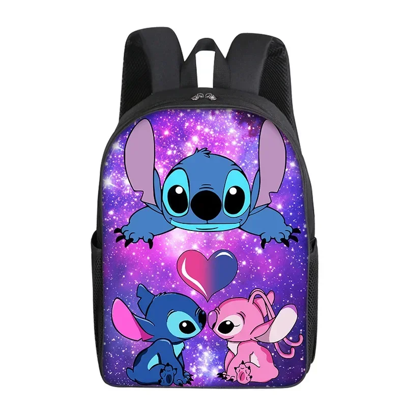 

MINISO Disney New Stitch Cartoon Animation School Bag Elementary School Backpack School Bag Anime Print Backpack Sports Backpack