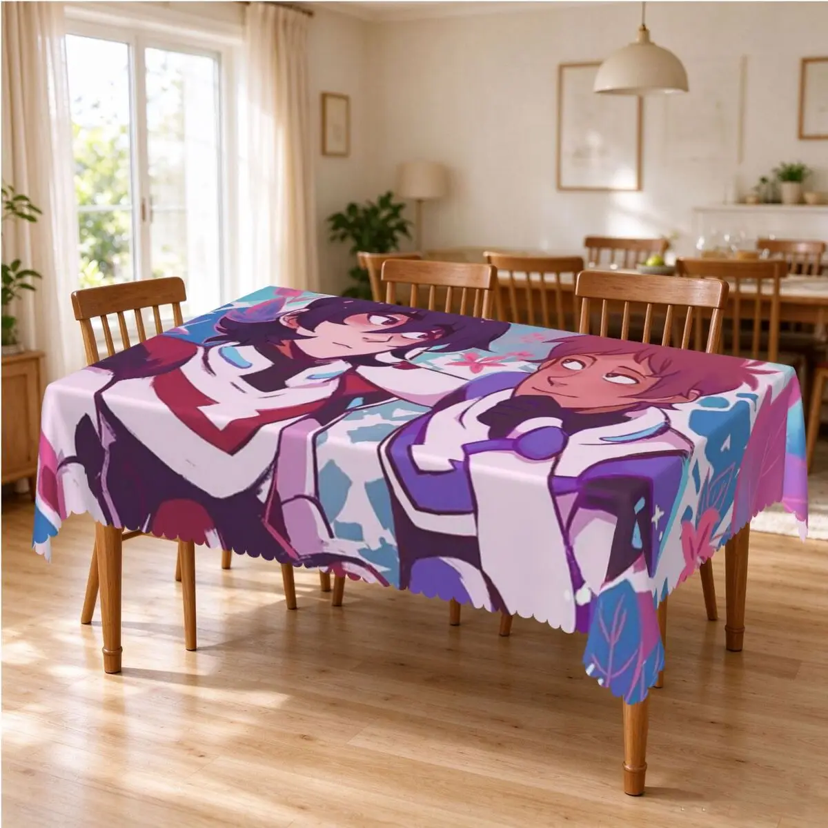 Voltron Legendary Defender Keith Lance Anime Tablecloth Restaurant Kitchen Rectangular Tablecloth Festival Outdoor Table Cover