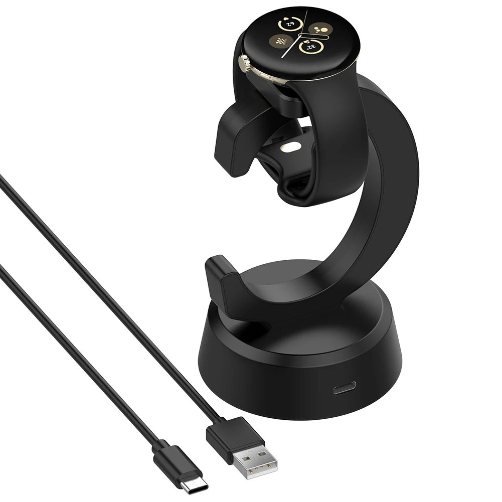 Magnetic Charger Dock Stand with USB Type-C Charging Cable Charge Station Base Base Charger for Google Pixel Watch 3 41MM 45MM