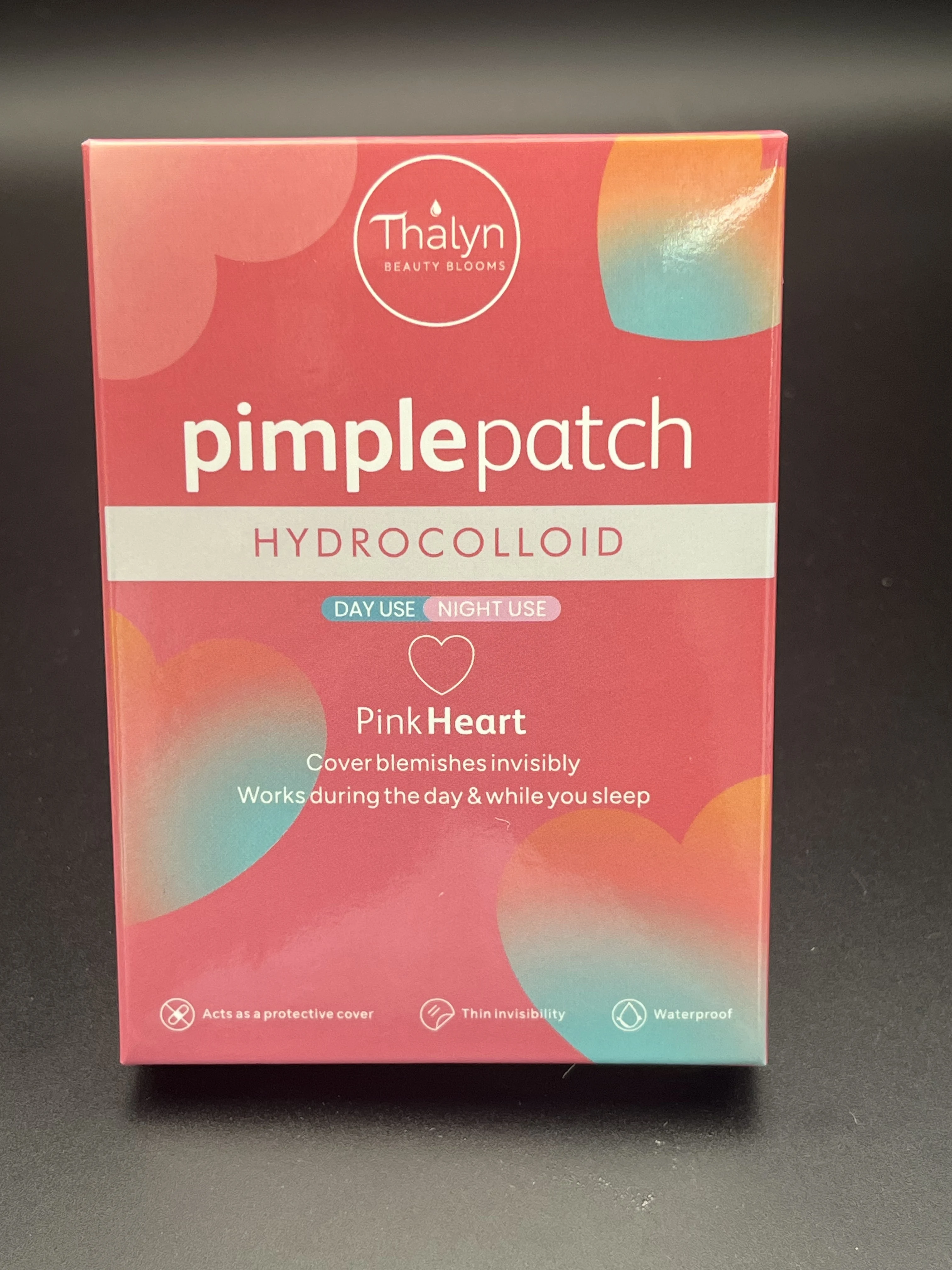 Plaster na trądzik w kształcie różowego serca - Zestaw sercowy z serii Pink: Delikatny i niepodrażniający, ukrywa wypryski, niedoskonałości i blizny po trądziku