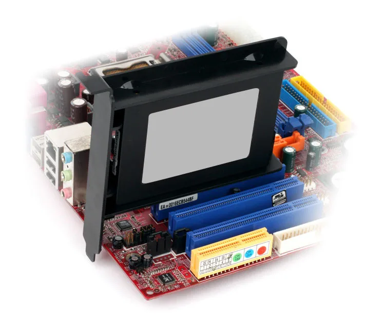 PCI Card Slot Hard Disk Adapter Bracket HDD/SSD Chassis Rear Baffle Bracket Plastic  2.5 A 3.5  Adaptador Sata