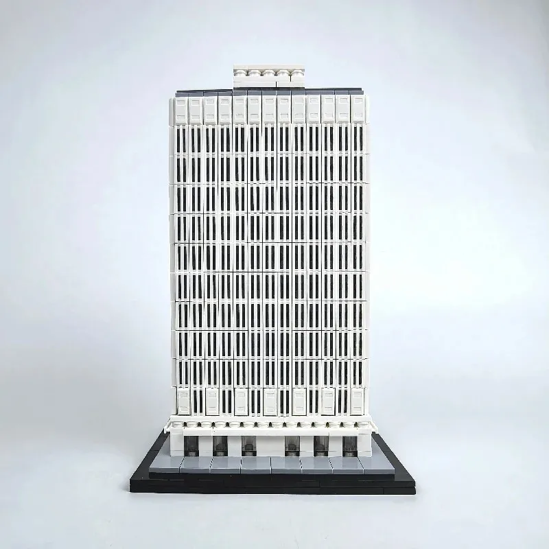 

1307PCS MOC New York Equitable Building 1:800 Scale Model With Instructions Creative Assembly Education Toys Gift for Adult Kid