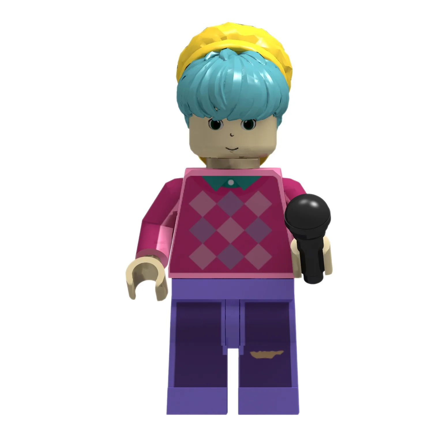 Nuevo producto: Equipo de hombres KPopDemon Hunters Ensambla bloques de construcción, Serie de juguetes para personas, Bloques de construcción, Juguetes de moda, Coreano M