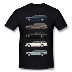 heavyweight New Stack Of  W124 S124 E-Class Wagons T-shirt Cartoon Men Cotton Unisex Streetwear TShirt Cool Car Tees Harajuku