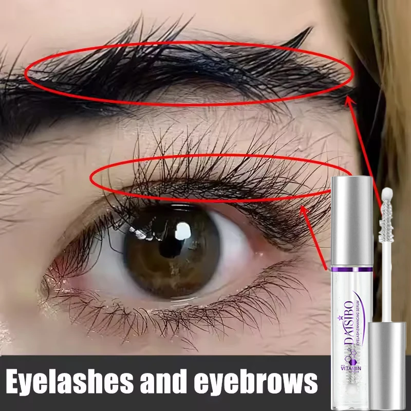 Schnelles Wimpernwachstumsserum, 7 Tage natürlicher Wimpernverstärker, längere, vollere, dickere, lockige Wimpernbehandlung, Augenpflegeprodukte, Make-up