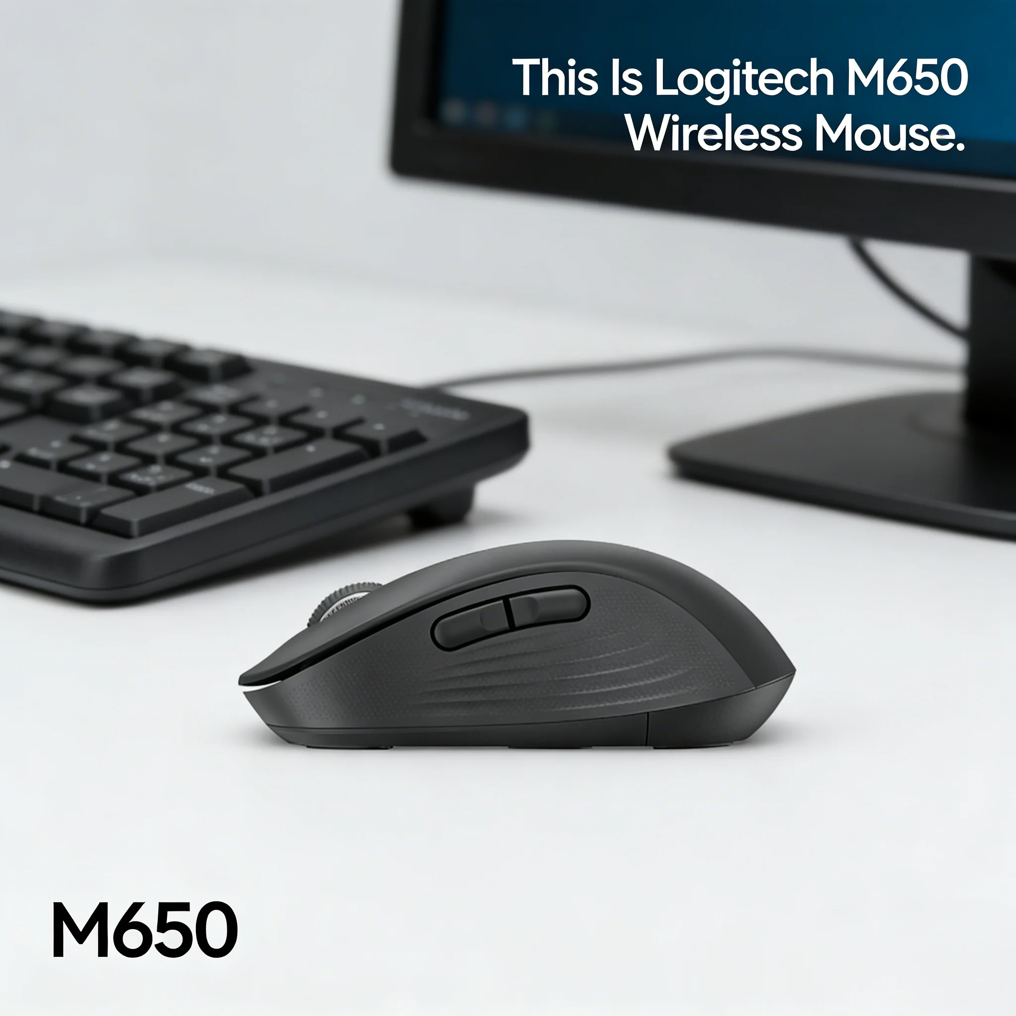 

Logitech M650 /M650L Medium-Small Hand Wireless Mouse Ergonomic Arc Stable Dual-Mode Connection