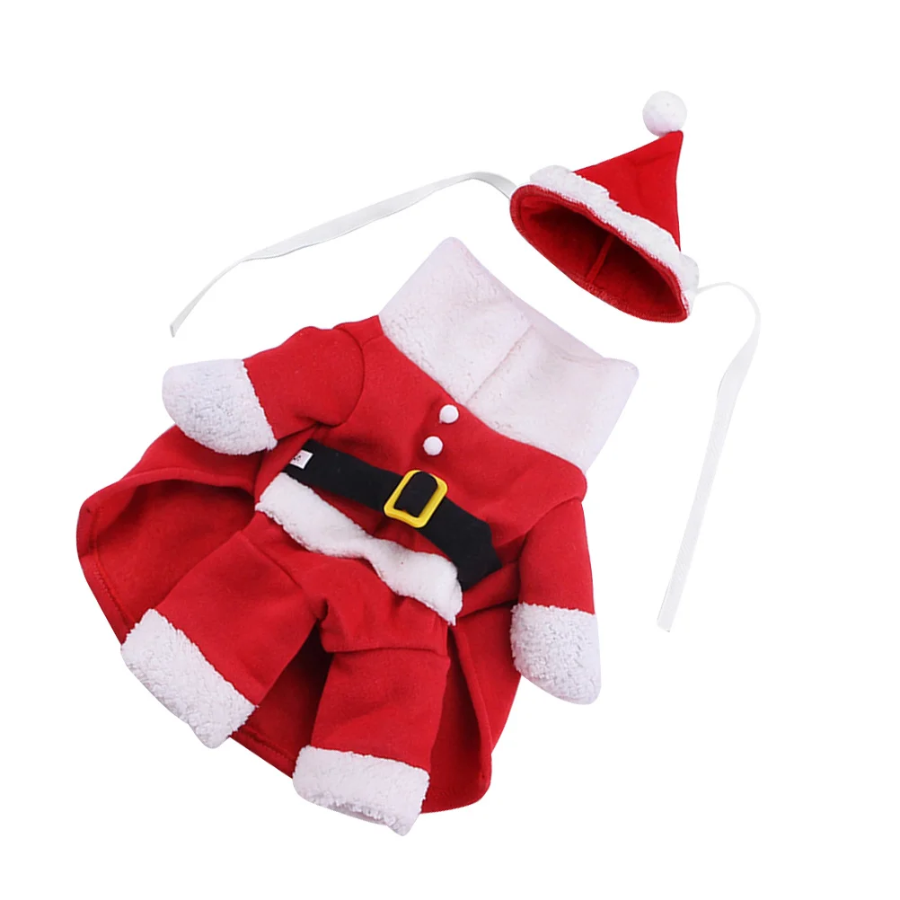 

Holiday Costume for Dog Small Clothes Puppy Outfits Xmas Costumes Dogs Red Christmas