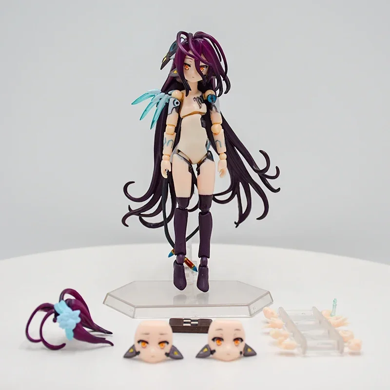 Figura de anime de 10 cm de la serie «No Game No Life», con la personaje Shiro, Stephanie Dola/Zero Schwi Jibril, figura de acción de la hada que lava el cabello, modelo de muñeca, juguetes y regalos.