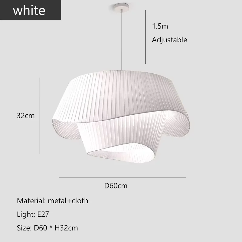 Franse geplooide hanglamp Deens design witte bloemlamp Woonkamer Eetkamer Slaapkamer Studeerkamer Hotel Keukeneilandverlichting