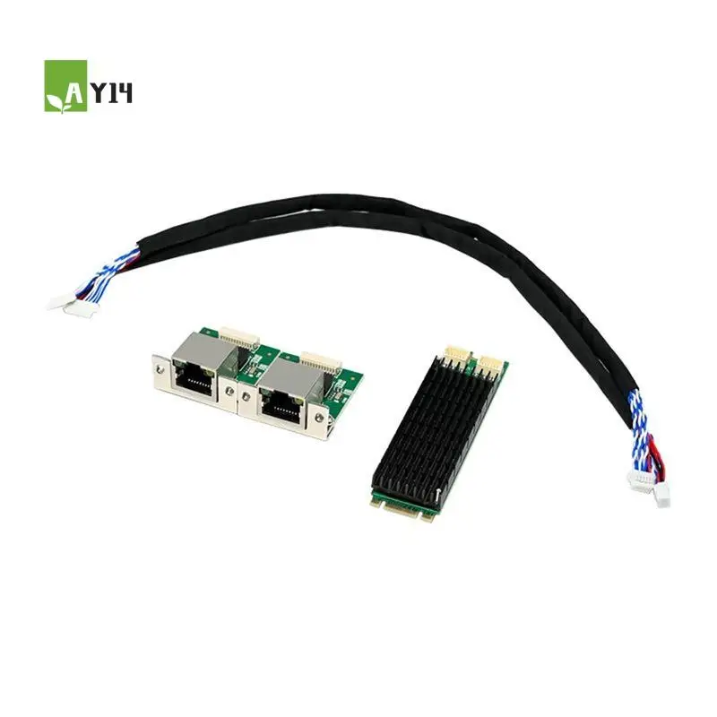 

AY14 -ST7465 M.2 B+M I226-T2 Industrial Grade 2.5G Gigabit Ethernet Card I225V PCIE Dual Electrical Port Network Card