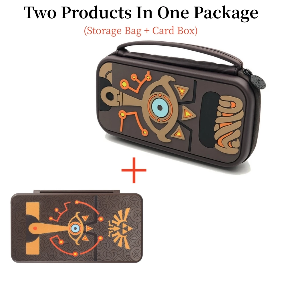 لزيلدا شيخة لائحة نمط حقيبة التخزين مع لعبة بطاقة صندوق حافظة 2 في 1 ل NS التبديل لعبة وحدة التحكم الملحقات