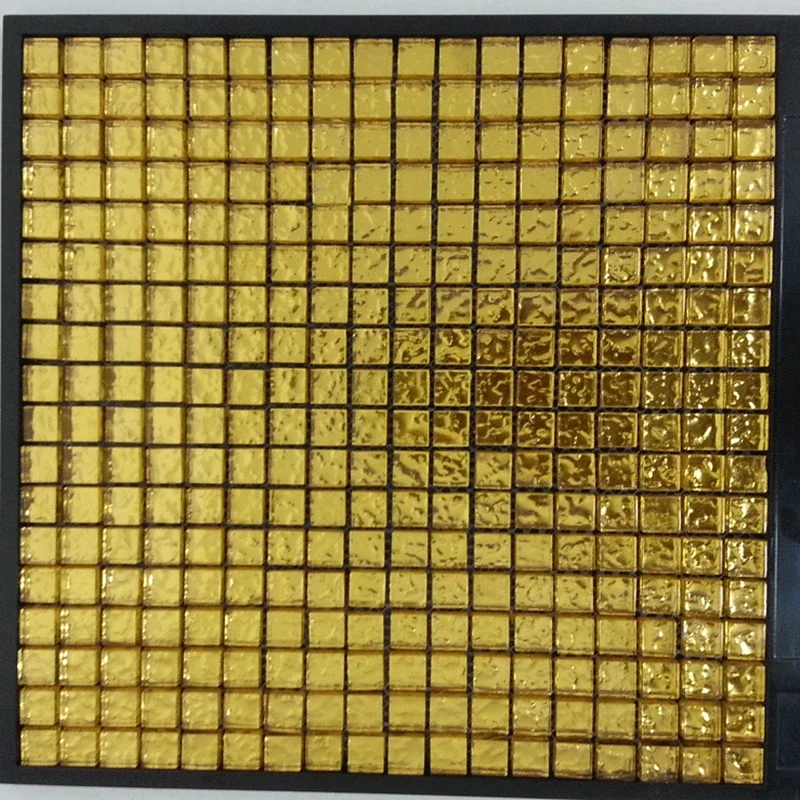 

8mm thick Alkali resistance Imitated Gold Concave Mirror Glass Mosaic Tile, Cabinet Closet bathroom Pool Wall Floor tile