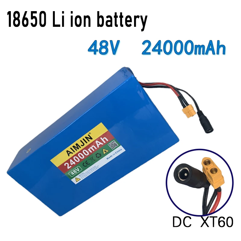 48V 24000mAh 18650 lithium battery pack high power electric bicycle, electric tricycle battery