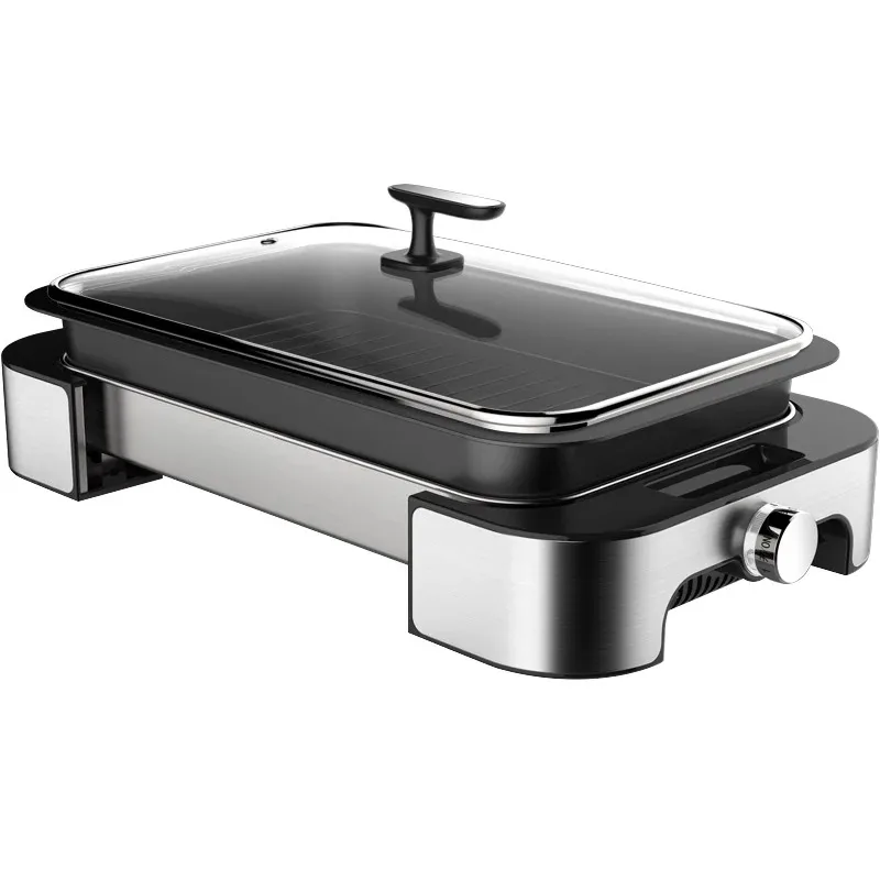 

Barbecue pan Electric grill pan, household smokeless grill pan, non-stick grill fish pan