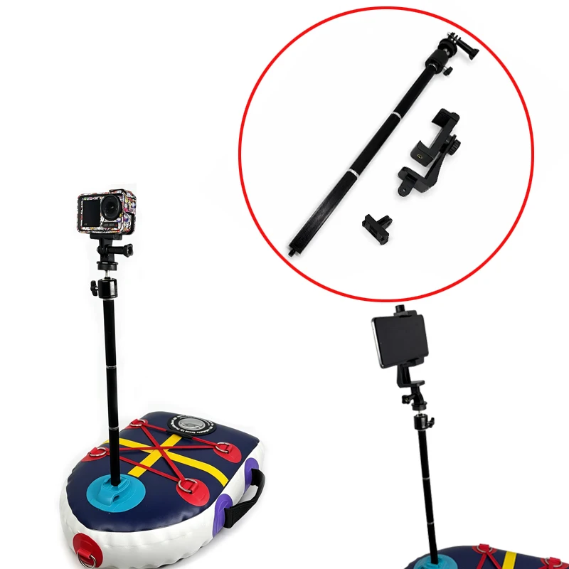 1Set Water Follow-Shooting Mount For Floating Board Compatible with DJI Action 3/4/5Pro Camera Holder 30cm Aluminum Alloy Rod