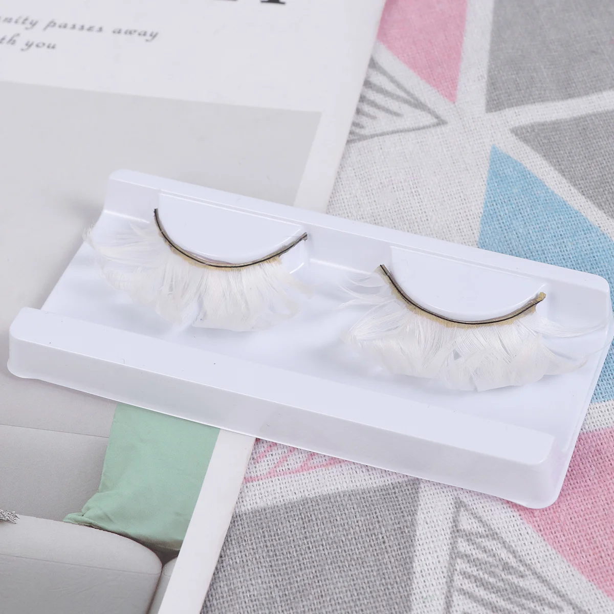 

Color Fake Eyelashes Lightweight For Party Gathering Hair Eyelashes Nightclub Wear Eye Makeup Extension