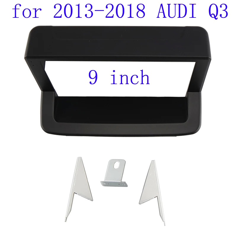 HAOCHEN 9 INCH Car Audio Frame GPS Navigation Fascia Panel Car dvd Plastic Frame is suitable for 2013-2018 AUDI Q3