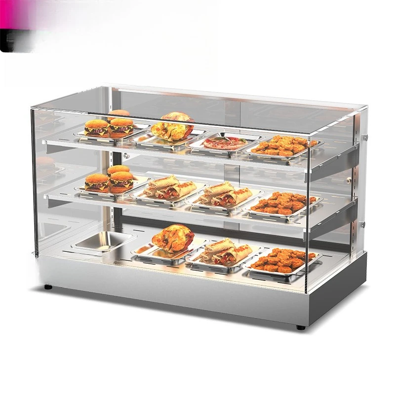 

Insulation cabinet, commercial fried chicken burger display cabinet, deli bread egg tart, small heating incubator