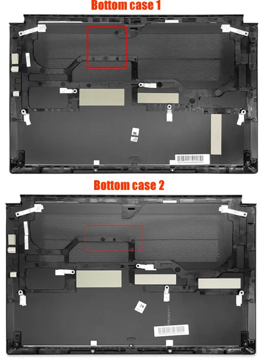 Imagem -06 - Org para Msi Moderno 15 Ms1551 1552 155k M15 Lcd Capa Traseira Moldura Dianteira Dobradiças Encosto de Mãos Superior Capa Case Inferior Preto Novo
