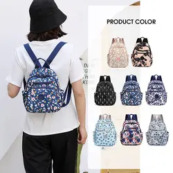 Large Capacity Backpack Lightweight Nylon Printing School Bags Waterproof Student Bag Travel Sports