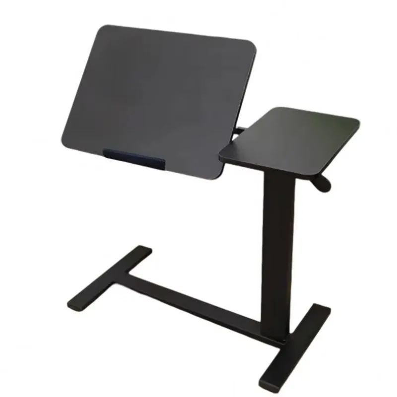 مصنع قابل للتعديل هوائي مكتب قائم متنقل قابل للتحويل فوق السرير عجلات طاولة السرير المتداول الكمبيوتر #1