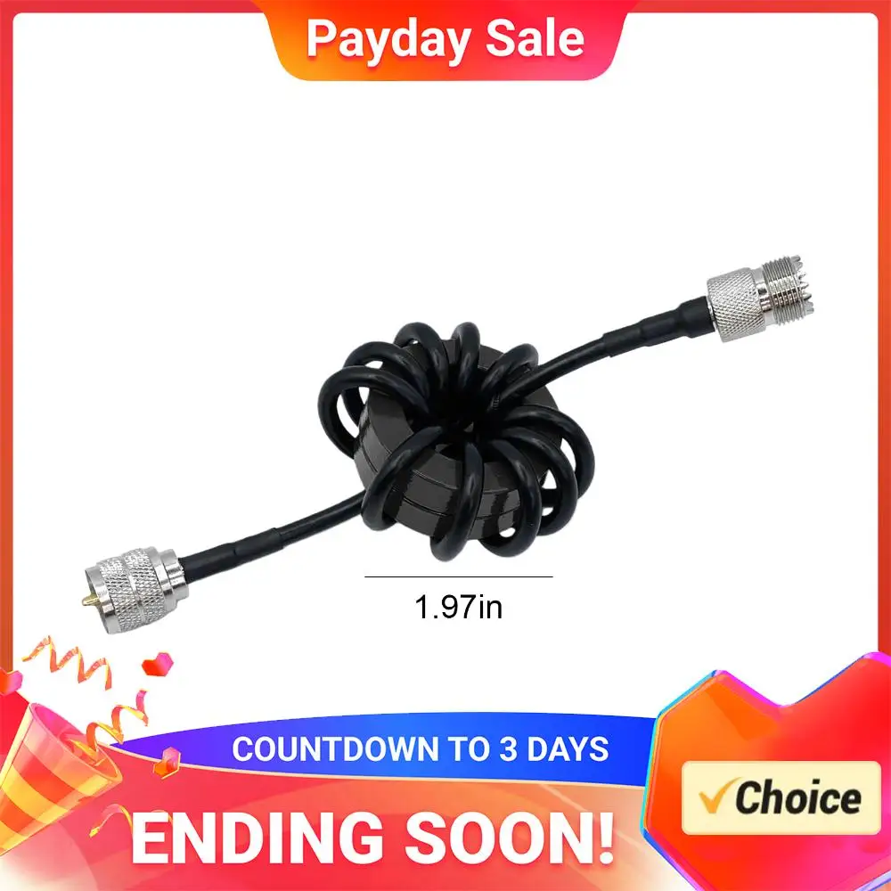 1.8-30 MHz Short Wave Choke Magnetic Ring HF Choke Balun Magnetic Core for High-Frequency Shortwave Radio Testing