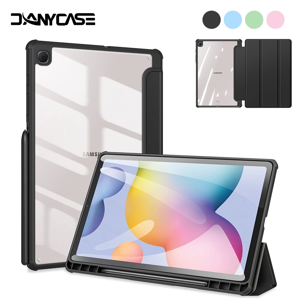 Tablet Case for Samsung Galaxy Tab S6 Lite 10.4 A8 10.5 S7 11 S8 S9 Plus S7 FE 12.4 S8 S9 Ultra 14.6 Cover With Pencil Holder