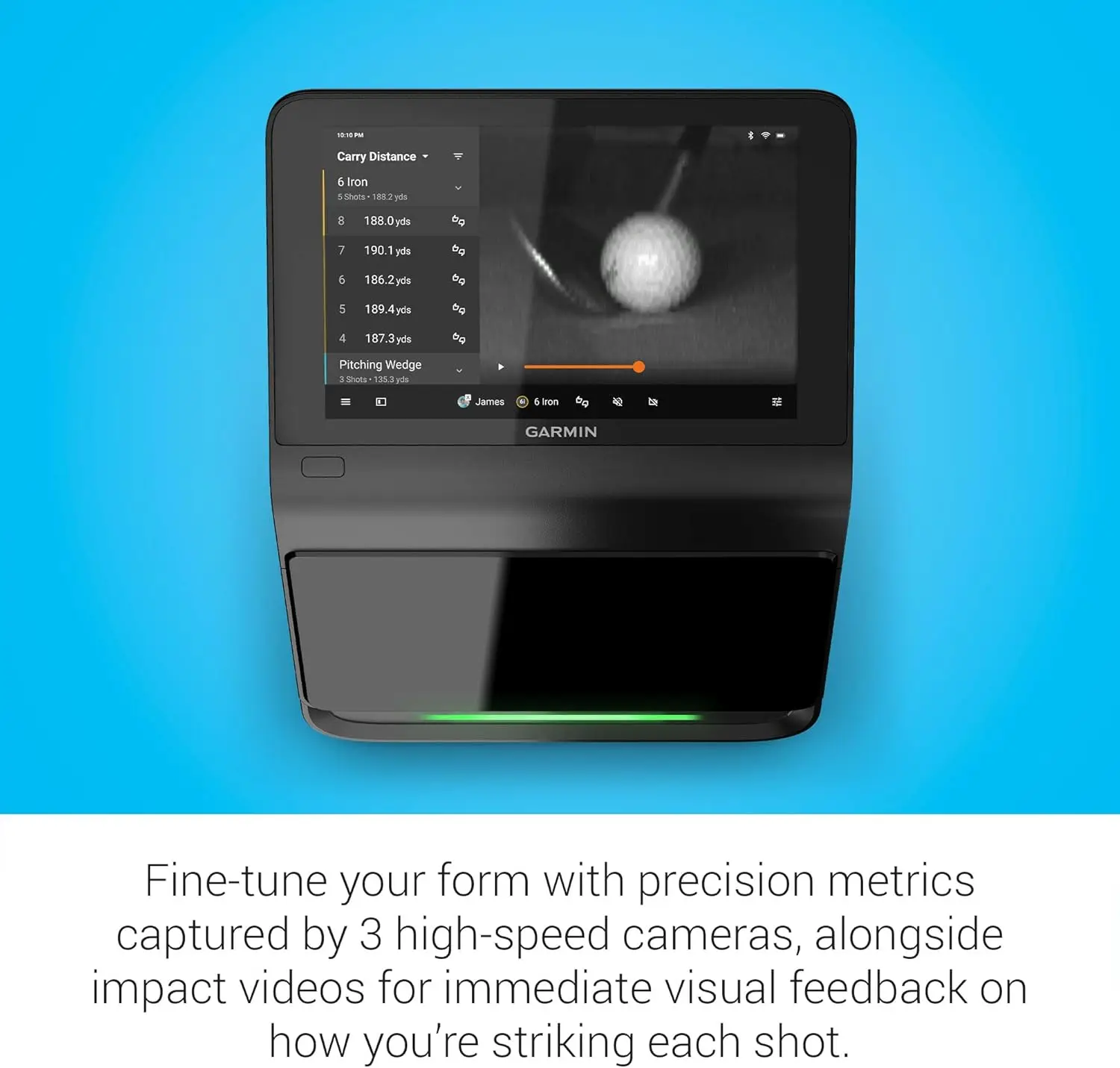 Garmin Approach R50 Golf Launch Monitor 10 بوصة تعمل باللمس Simulator Premium Golf Training Device #5