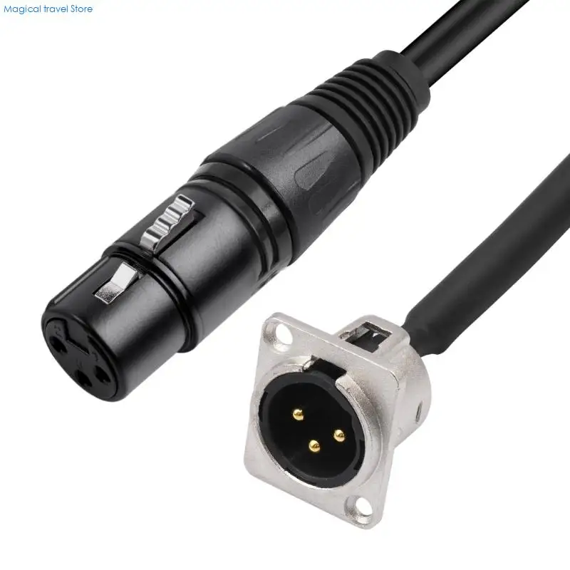 N2UB Studio Grade 3Pin Xlrs Male Female Panel Mount Adapter For Signal Stability