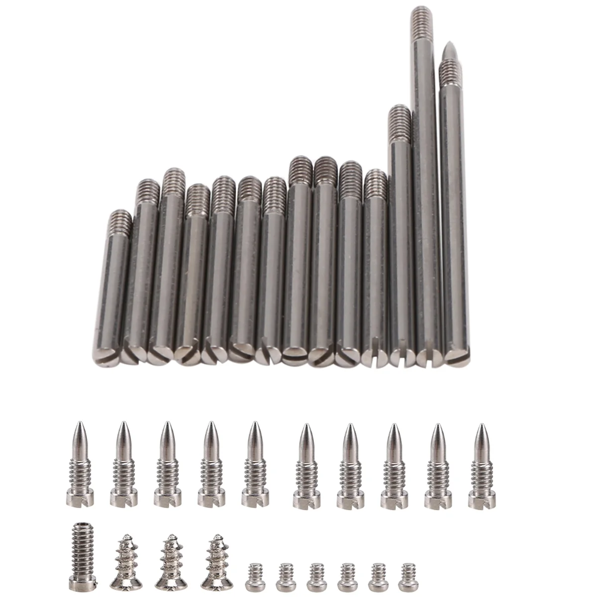 34Pcs/Set Clarinet Repair Parts Screws + Clarinet Shaft Rod Kit DIY Tool Woodwind Instrument Accessories