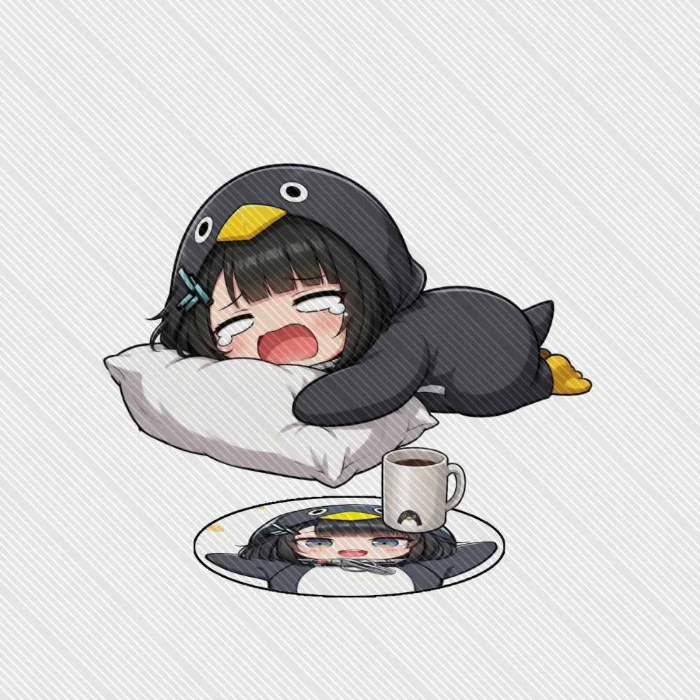 10CM Anime Gugugaga - Little Penguin Acrylic Keychain Stand Model Cosplay Characters Ornament Accessories Goods Collection Gifts view 3
