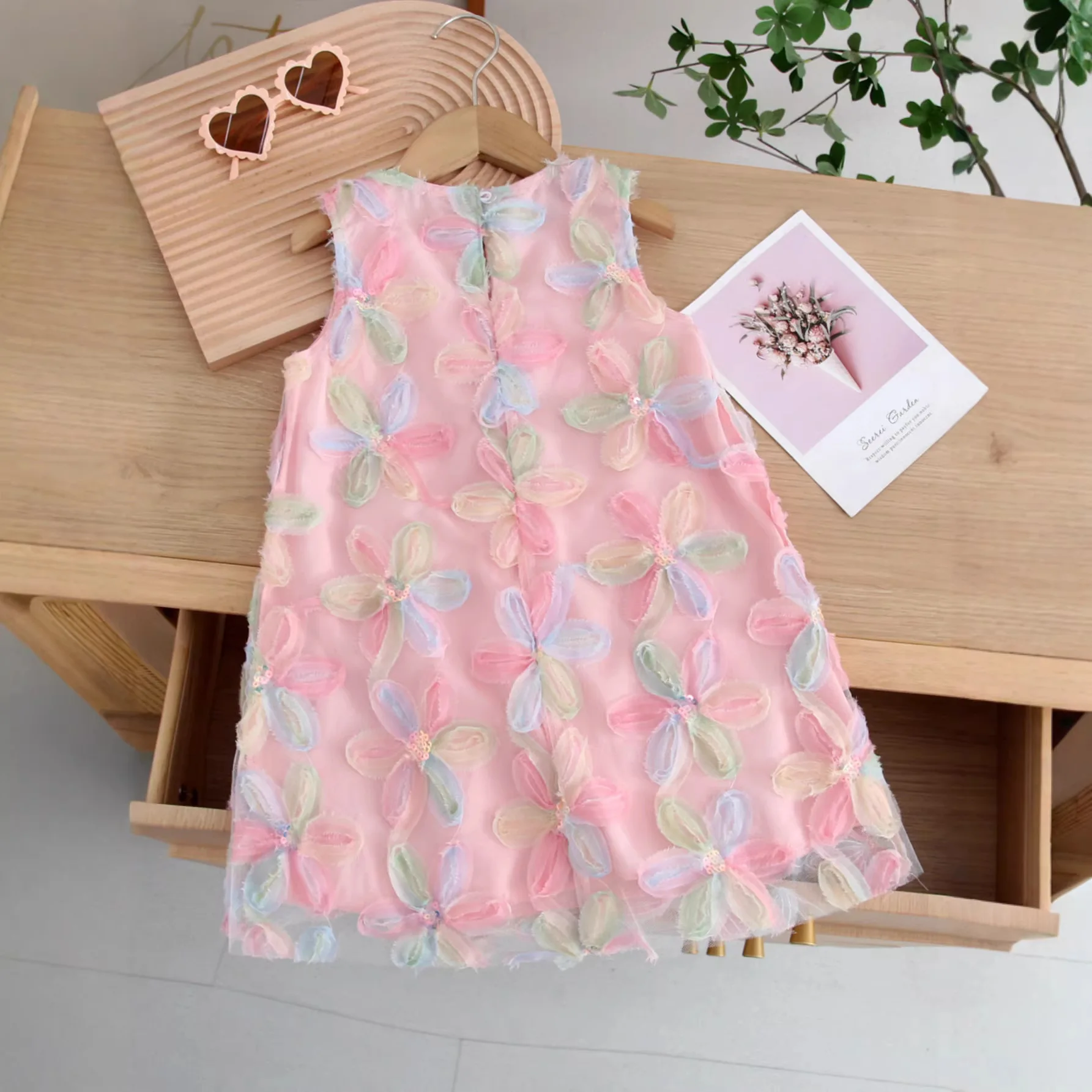 

Fashion summer dress for baby girls new style cute thin toddler kids children clothing
