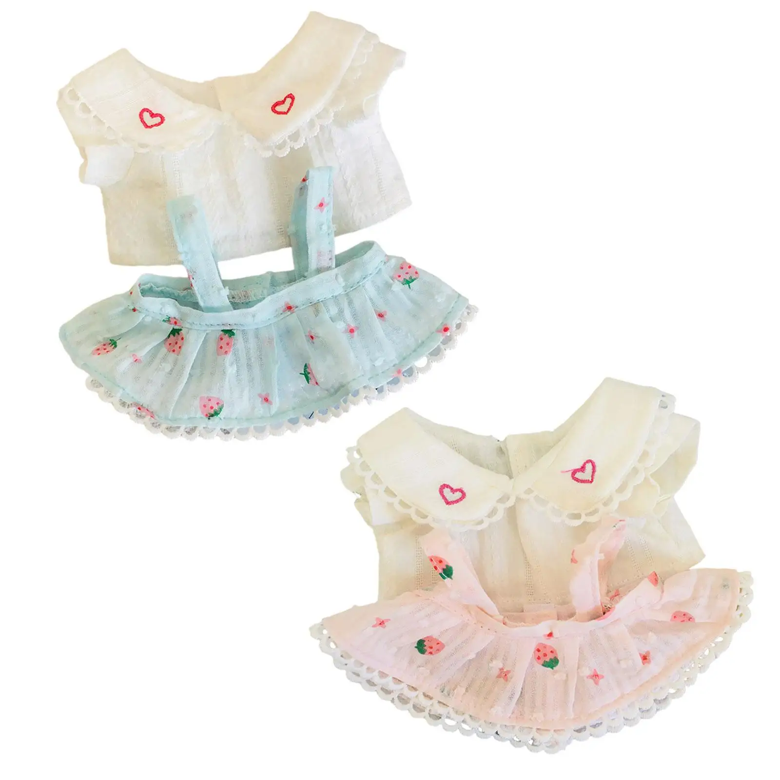 Roupas de boneca de pelúcia roupas de boneca vestir-se foto adereços trajes fingir jogar confortável acessórios de boneca diy vestido de boneca