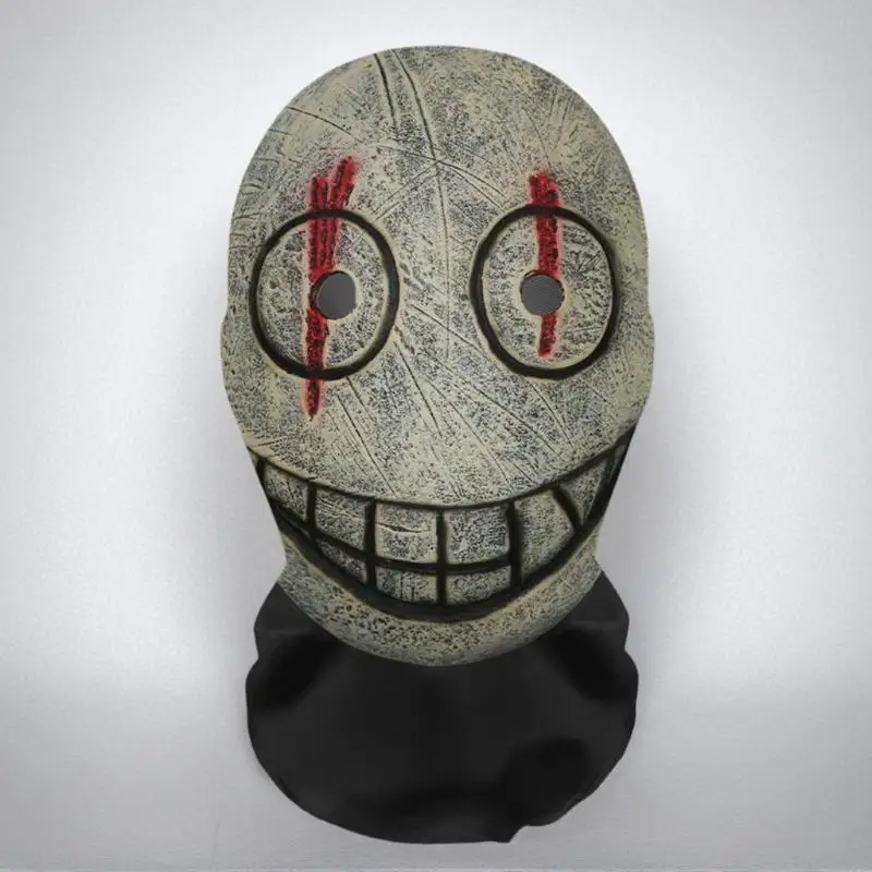 Halloween Ghost 3D-geprint masker, rekbaar mesh volledig hoofdaccessoire, leuke horror cosplay party Halloween