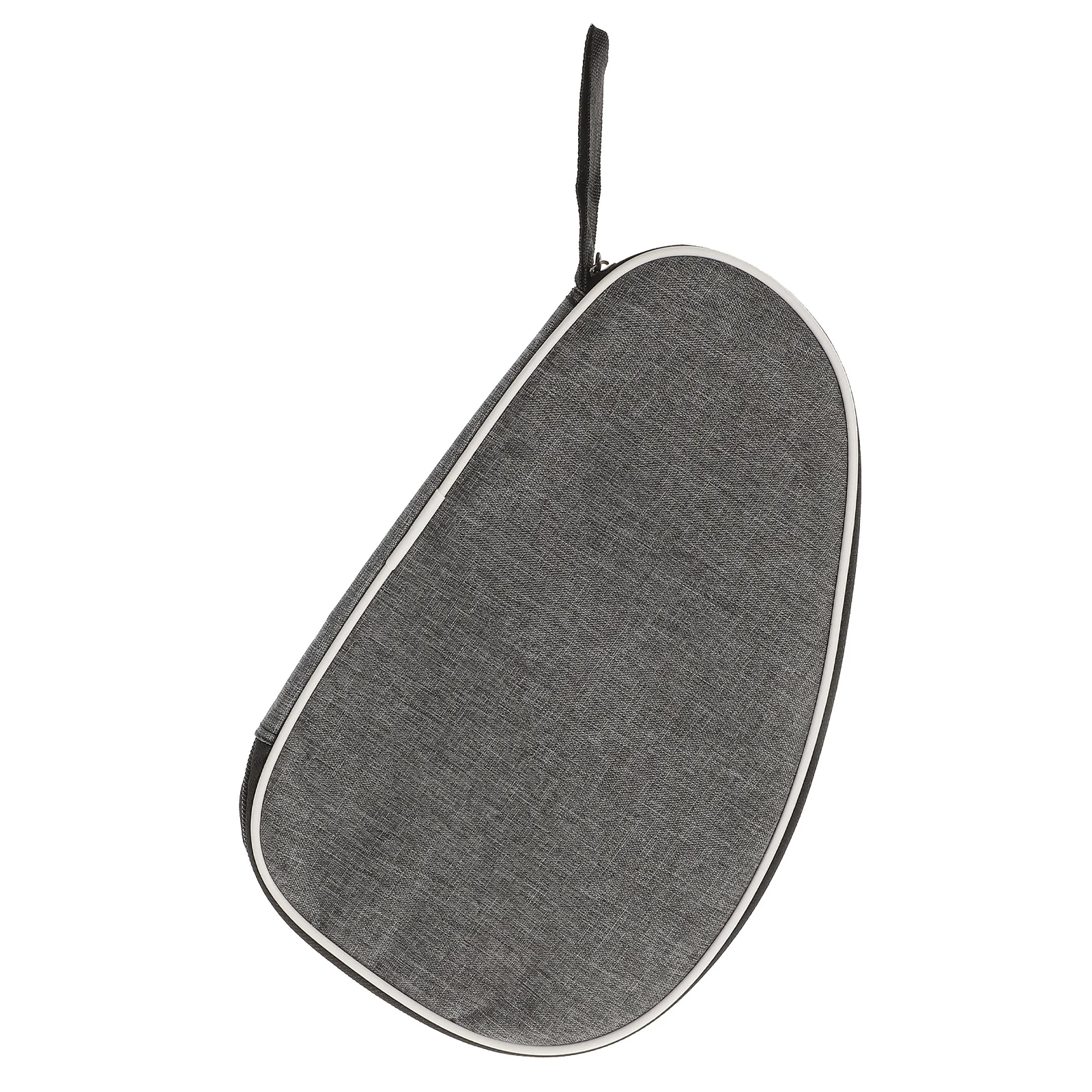 

Table Tennis Racket Bag Grey Durable Water-Resistant Padded Protection Shell Design Zipper Closure Built-In Cloth For Secure