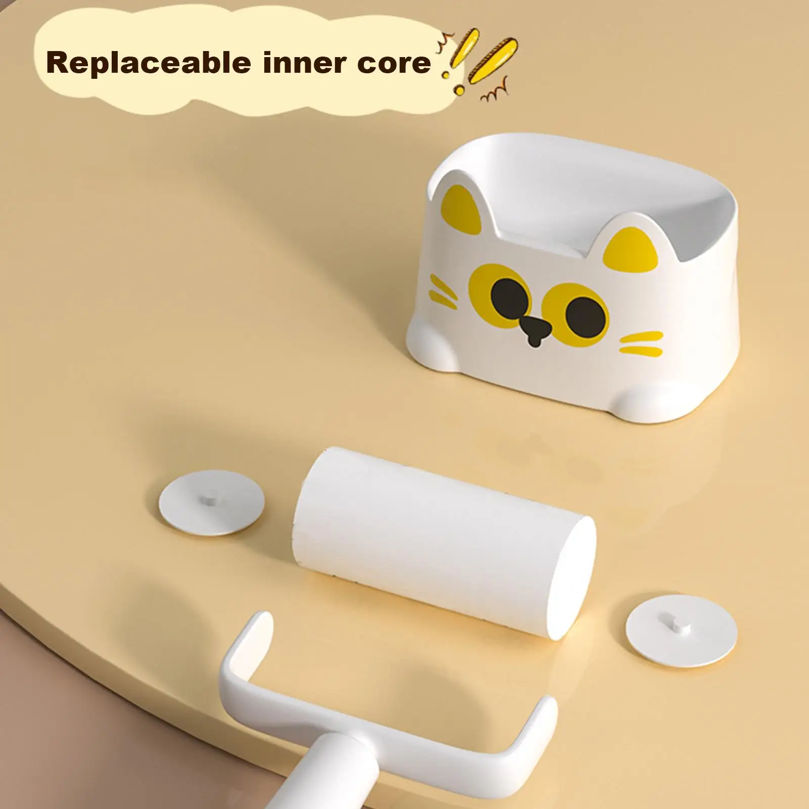 

Reusable Lint Roller Cute Cleaning Tools With Refills Sticky Hair Remover Pet Lint Roller For Cat Dog Animal Hair Couch Carpet