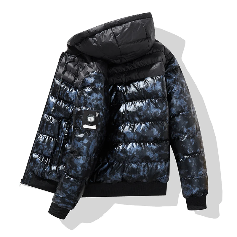 

Winter New Hooded Thicken Men Parkas Outdoor Windproof Warm Male Clothing Fashion Comfortable Cotton Jackets Solid Color Casual