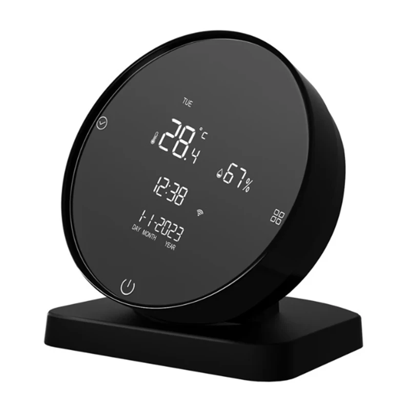 

Tuya Wi-Fi инфракрасный пульт дистанционного управления датчик температуры и влажности черный ABS подходит для Alexa Google Home новый