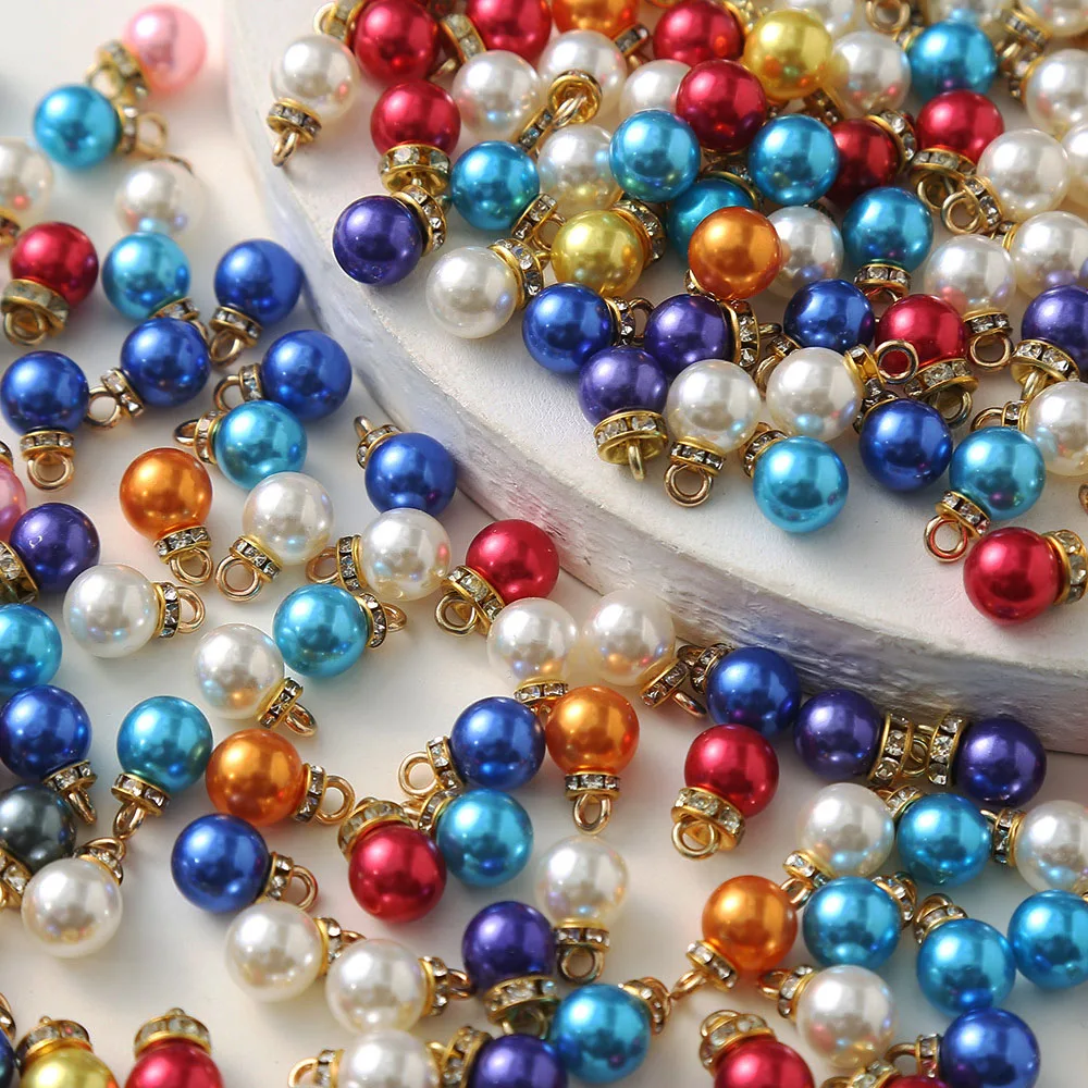 

20 шт./лот, подвески с искусственным жемчугом, подвески для DIY, рождественский стиль, праздничный подарок, аксессуары для изготовления ювелирных изделий, принадлежности для сережек