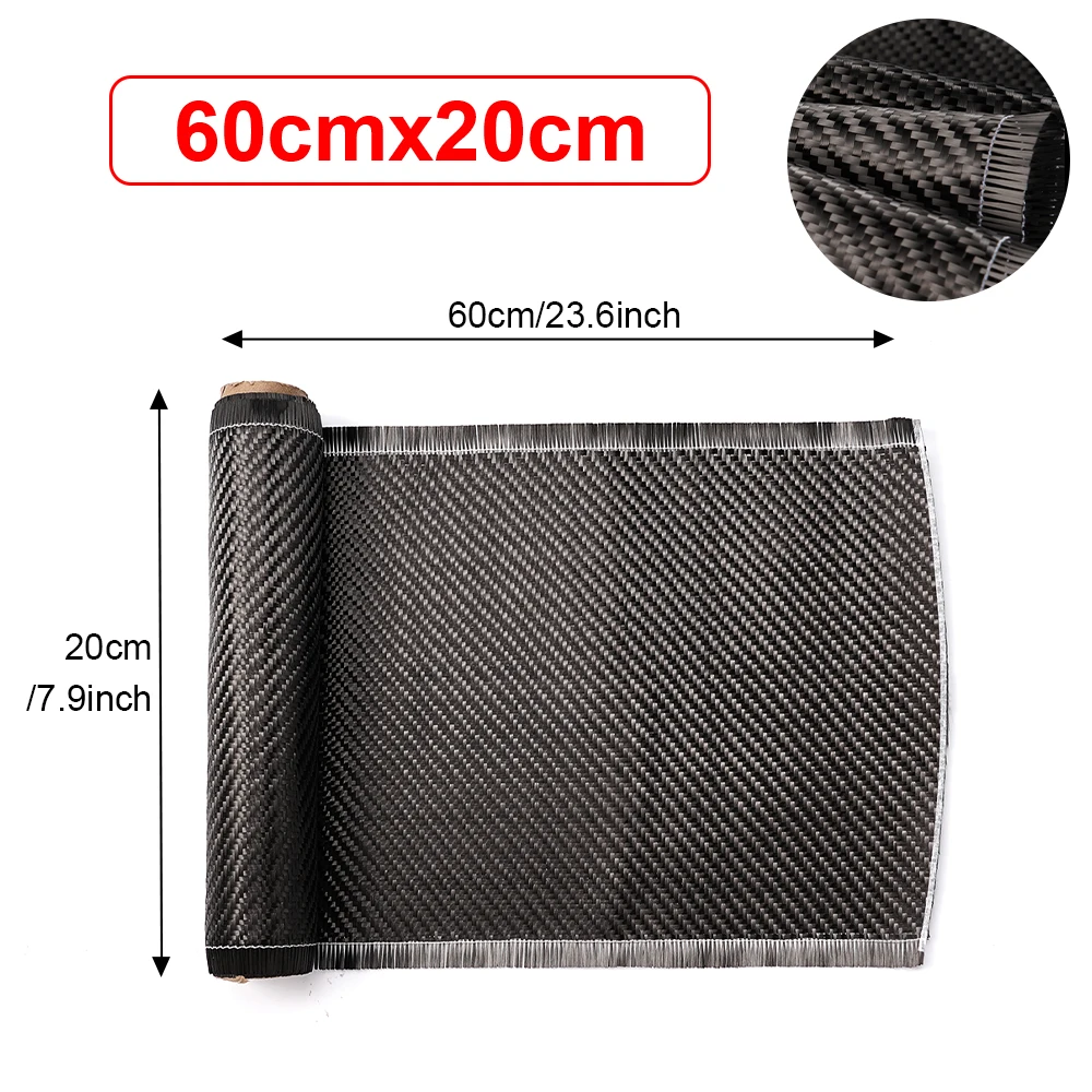 30/60/150/300cm 3K 200gsm Real Weave Carbon Fiber Fibre Cloth Fabric For Commercial For Commercial Car Repair Part