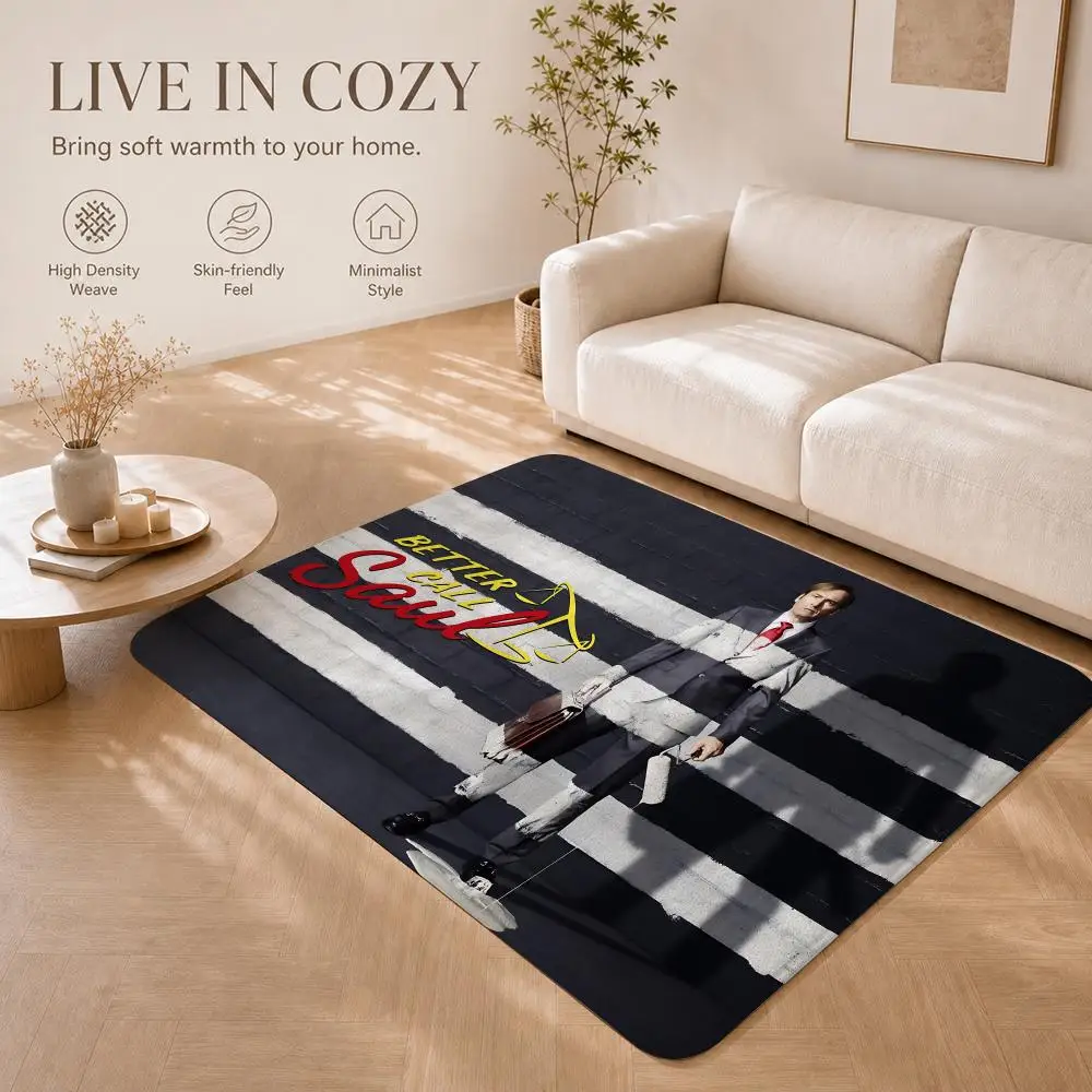 Crime Drama B-Better Call Saul Floor Mat Non-Slip Absorbent Floor Mat Decorative Rug for Home Bathroom Bedroom Entryway