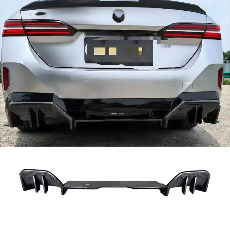 

For BMW 5 Series G60 G68 Carbon Fiber Diffuser Back lip Car Rear Bumper Diffuser Rear Splitters Spoiler Back lip body kit