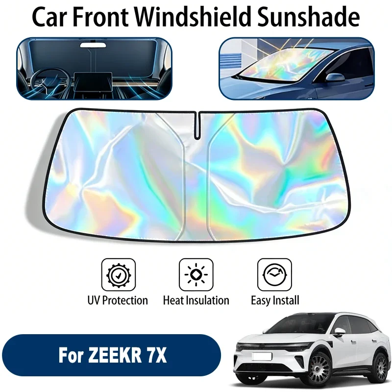 

Car Windshield Sun Shade UV Reflective Sun Visor Protection Cover For ZEEKR 7X 2024-2026