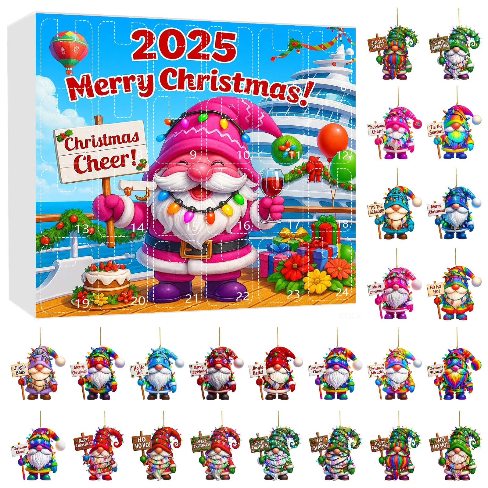 Kitchen Timers Manual Christmas Tree Dinosaur Pendant Advent Calendar 2024 24 Day Battery Pack Christmas Lights with Timer