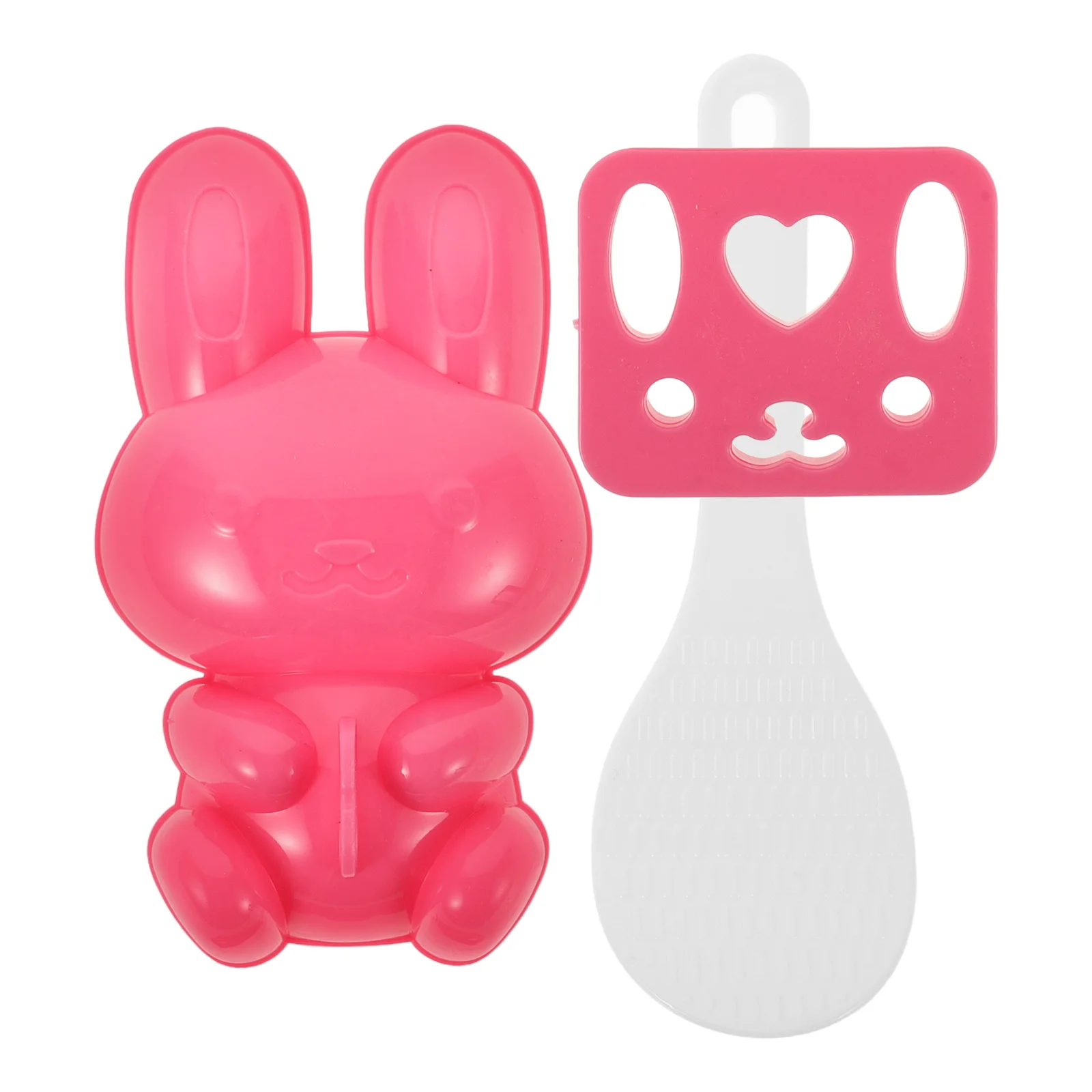 

1Set Sushi Rice Ball Mold Cartoon Bunny Design Onigiri Mold DIY Rice Ball Maker Reusable Japanese Kitchen Gadget