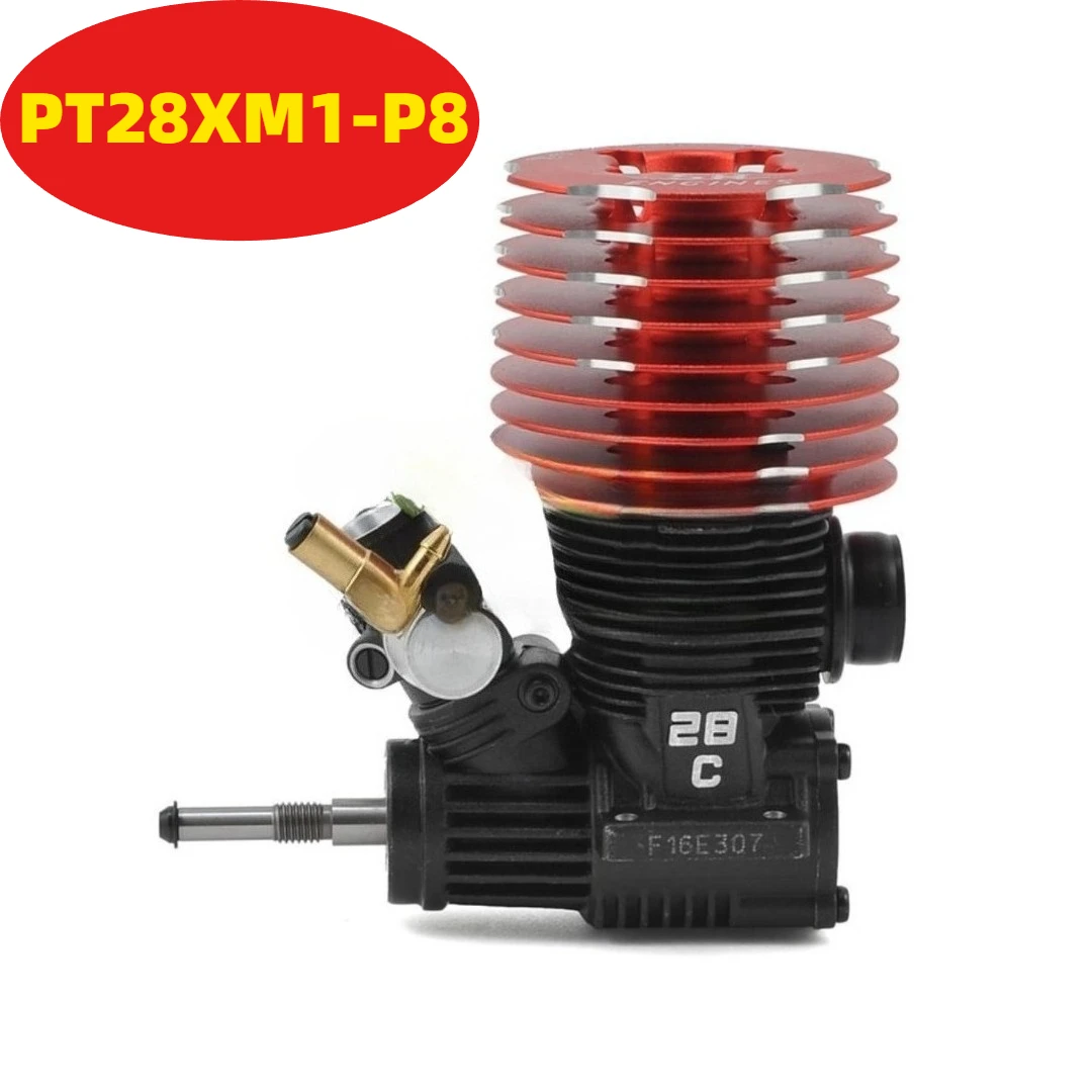 

PT28XM1-P8 SH28 28-class Engine Starter Base Version/pull Start Version Engine 1:8 Scale Rear Exhaust SG Shaft Engine Model Toy